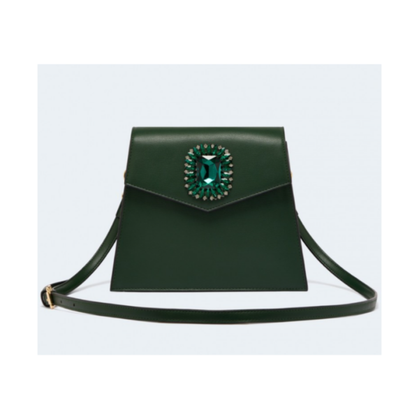 1940s Style Emerald Pendant Bag